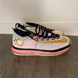 Nike KD VI Elite Series White and Black Athletic Shoes